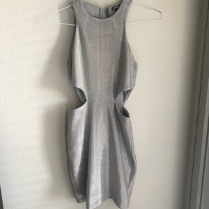 Express Silver Shimmer Formal Dress *NYE*